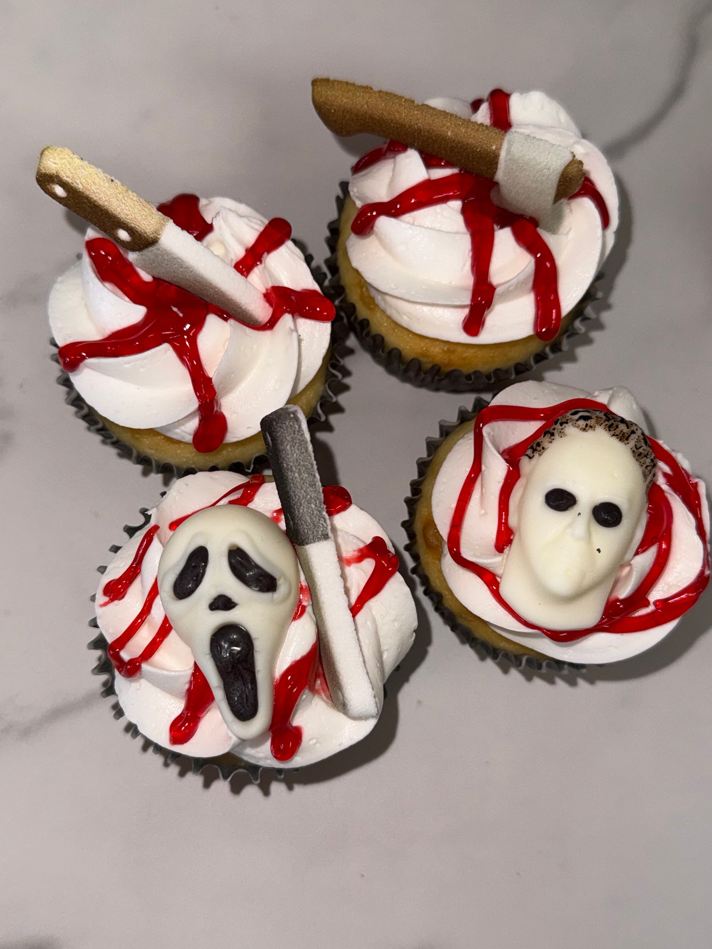 Halloween Slasher Cupcakes