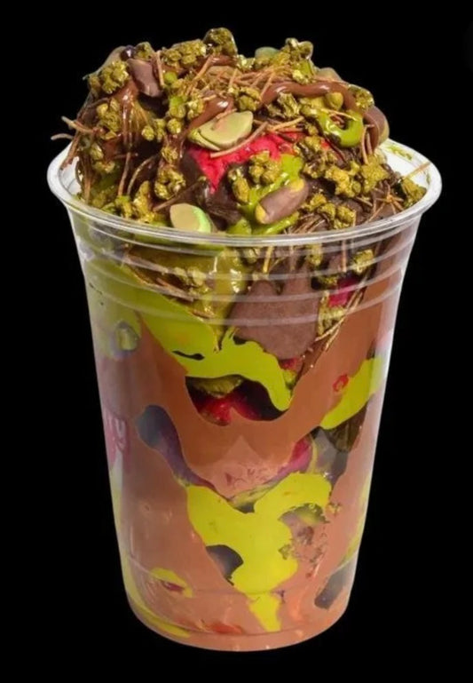 Personal Size Strawberry Dubai Chocolate bucket