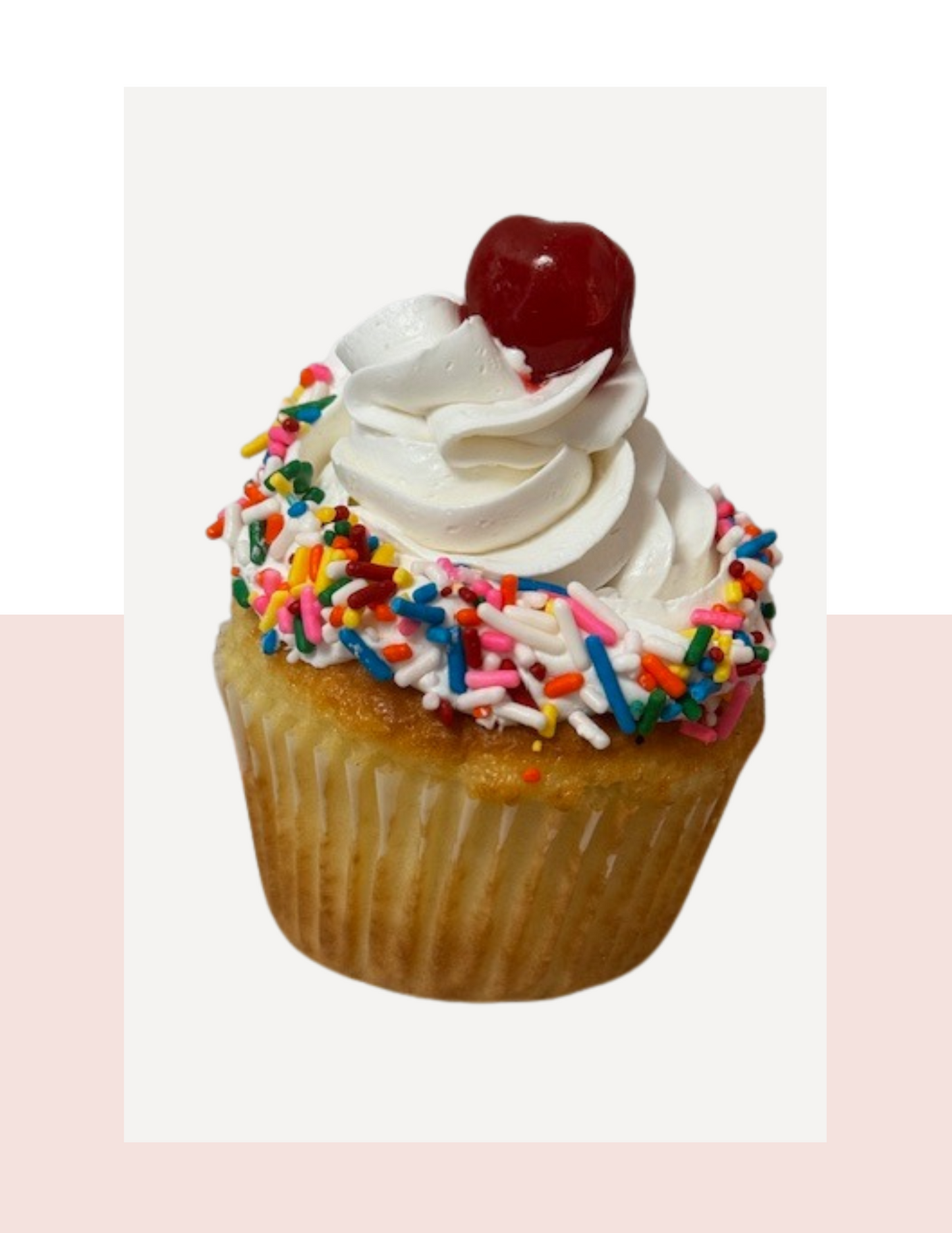 1/2 Dozen Jumbo Vanilla Sundae Cupcake